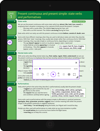eBook with audio and Online tests
